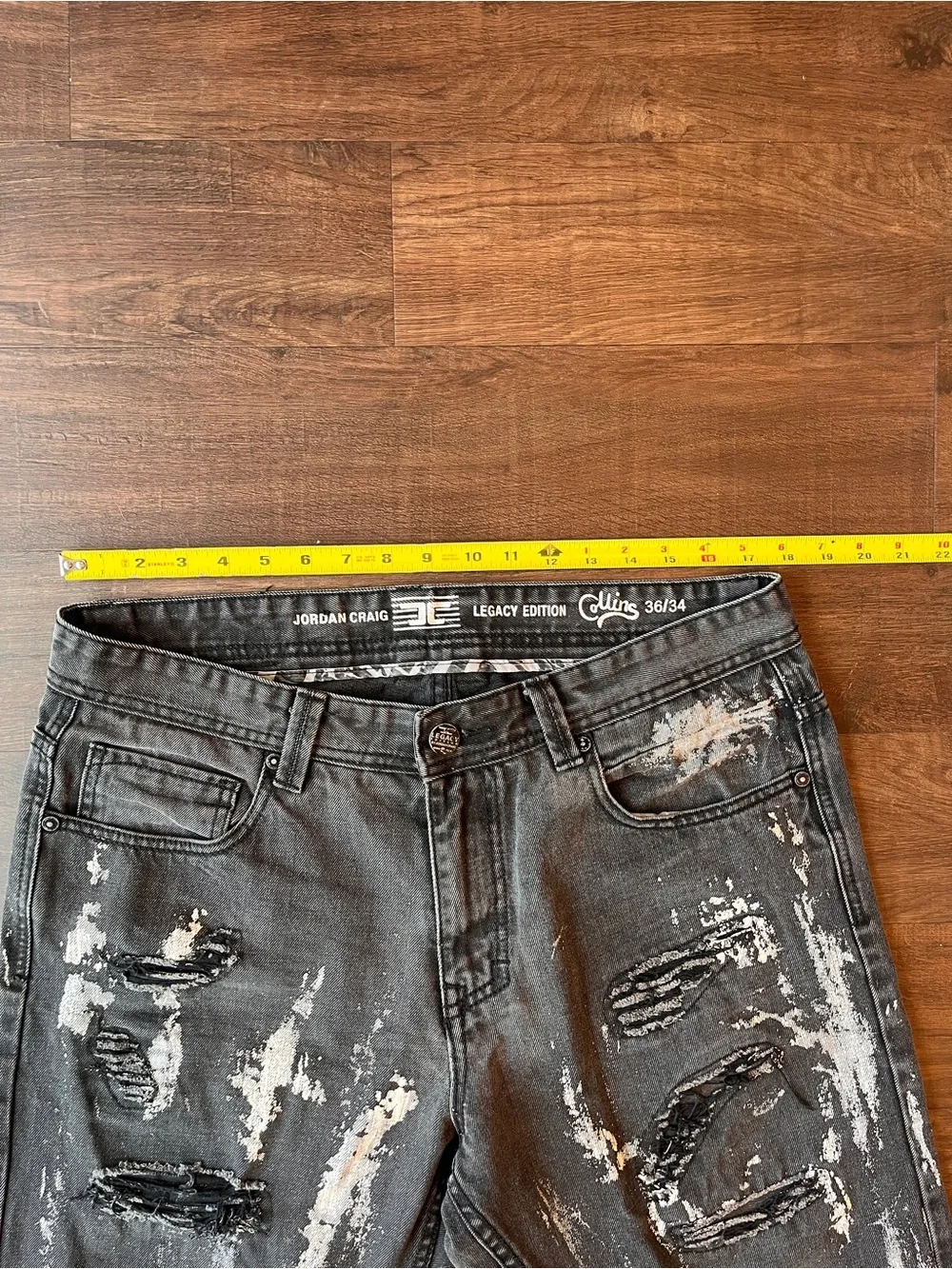 Jordan Craig Legacy Edition Collins Distressed Jeans Mens 36x34 Artisan Series